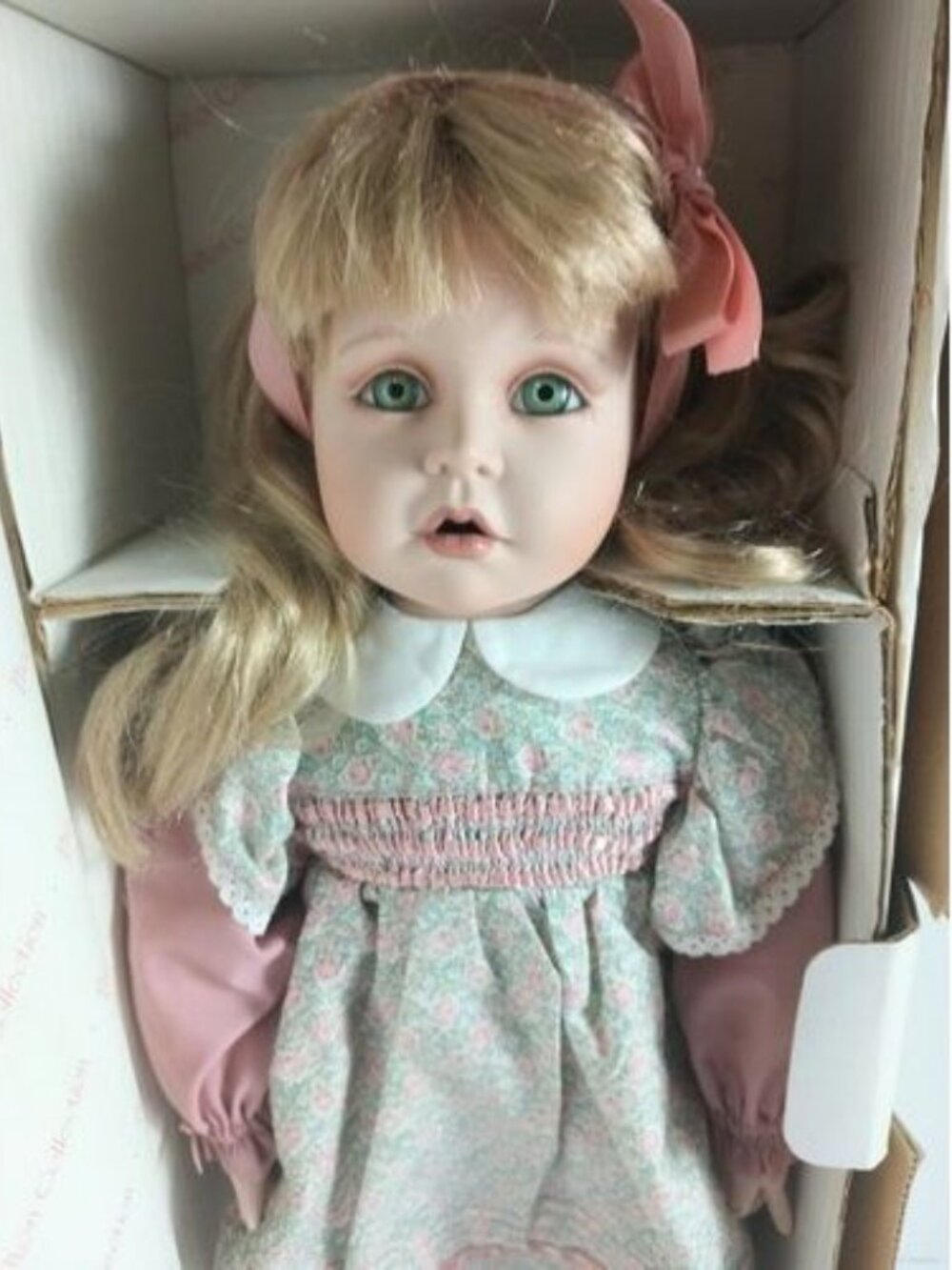 Hamilton Collection Brianna by Joke Grobben 18” Porcelain Doll Boxed